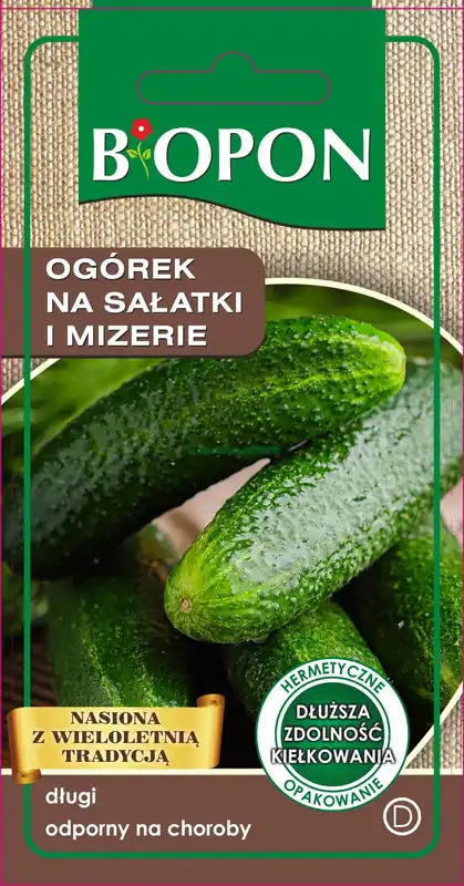 BOPON - OGÓREK NA SAŁTAKI I MIZERIE (ODM. DELIKATE) - NASIONA 2G Popularny