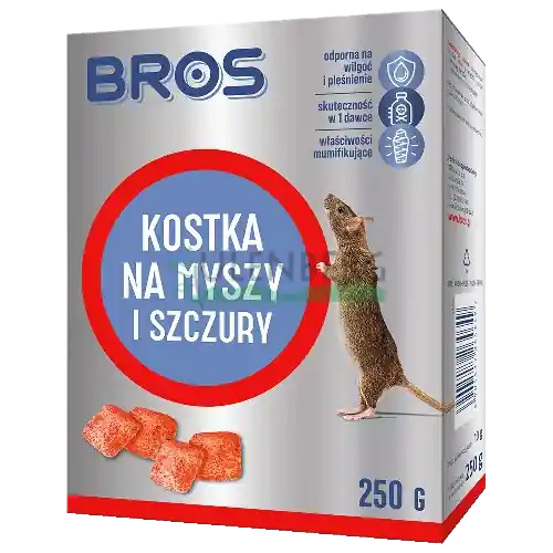 BROS - KOSTKA NA MYSZY I SZCZURY 250 G Super okazja
