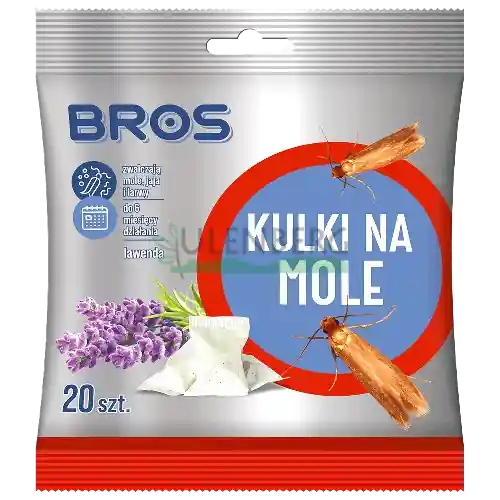 BROS - KULKI NA MOLE LAWENDOWE 20 SZT. Bestseller