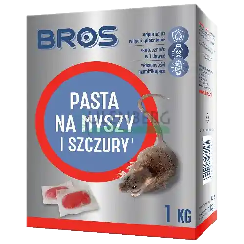 BROS - PASTA NA MYSZY I SZCZURY 150G Darmowy zwrot