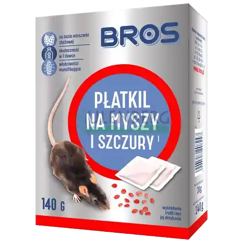 BROS - PŁATKIL NA MYSZY I SZCZURY 1KG - 5XDOYPACK 200G Oferta