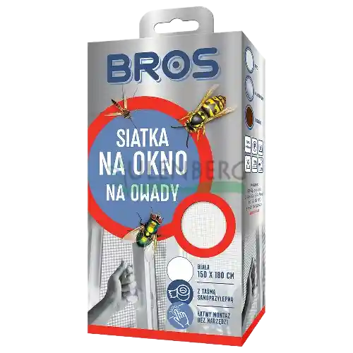Tylko dziś BROS - SIATKA NA OKNO 150X180 BIAŁA