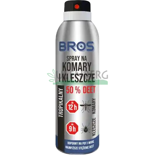BROS - SPRAWY NA KOMARY I KLESZCZE 50% DEET 90ML Wybór klientów