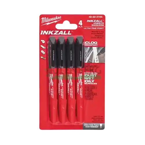 CIENKIE MARKERY CZARNE 4SZT MILWAUKEE 48223154 Dostępne od ręki