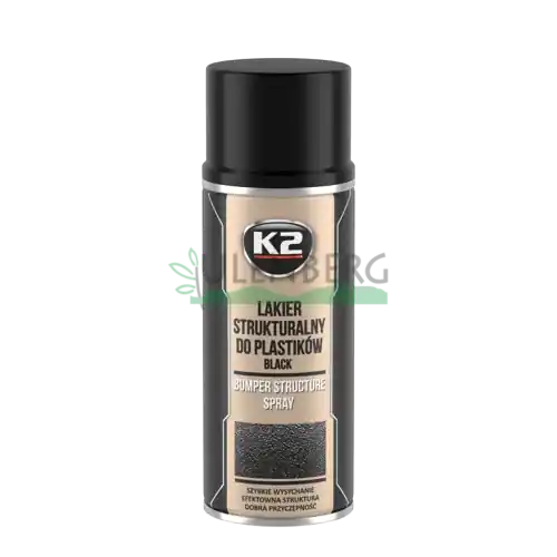 Nowy K2 BUMPER 400ML SPRAY CZARNA FARBA STRUKTURALNA DO ZDERZAKÓW