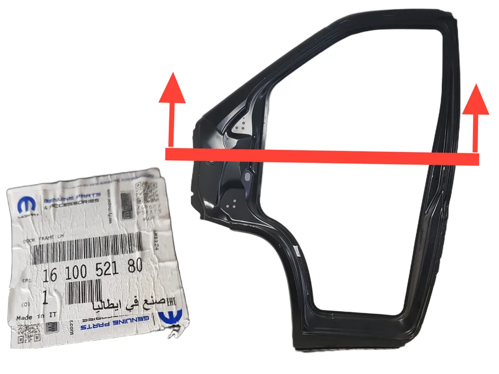 Najlepsza cena FABRYCZNIE NOWY ORYGINALNY LEWY PRZEDNI SŁUPEK DACHU PODSZYBIE PEUGEOT BOXER CITROEN JUMPER FIAT DUCATO III 14-25 1610052180