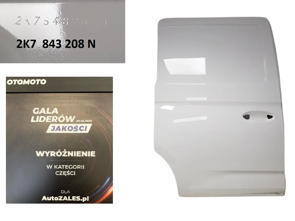 Tylko do końca tygodnia ŁADNE PRAWE TYLNE DRZWI PRZESUWNE VW CADDY V 5 20-25 2K7 2K7843208N PRAWA TYŁ