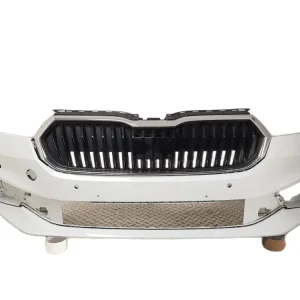 Wyprzedaż ŁADNY NIEUSZKODZONY ZDERZAK PRZEDNI SKODA FABIA IV 4 21-25 GRILL6XPDC 6VA807221 MOON WHITE