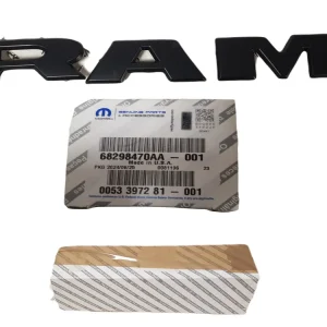 Niska cena FABRYCZNIE NOWE ORYGINALNE LOGO EMBLEMAT PRZEDNI DODGE RAM 19-25 CZARNY MAT 68298470AA