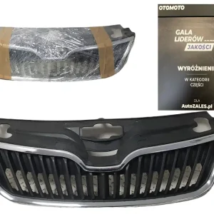 FABRYCZNIE NOWY ORYGINALNY GRILL ATRAPA SKODA RAPID 12-19 5JA853668 LESZNO 5J 5JA Łatwy zwrot