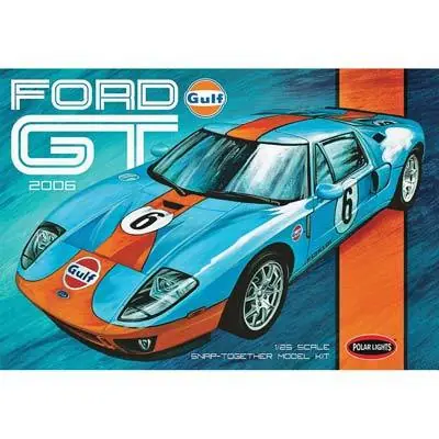 Model Plastikowy - Samochód Gulf 2006 Ford GT 1:25 (Snap - do złożenia) - Polar Lights POL955 Tylko dziś