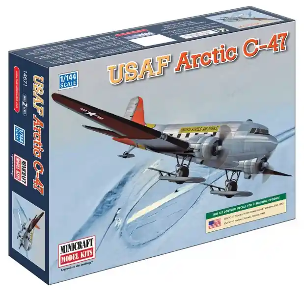 Model plastikowy - Samolot Arctic R4D USAF - Minicraft Najlepsza cena
