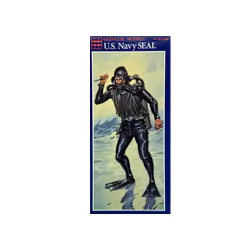 Super okazja Model plastikowy - Figurka płetwonurka US NAVY Seal - Glencoe Models