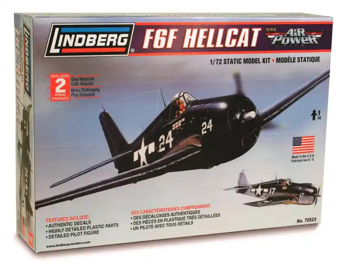 Model plastikowy Lindberg - Samolot F6F Hellcat Do wyczerpania zapasów