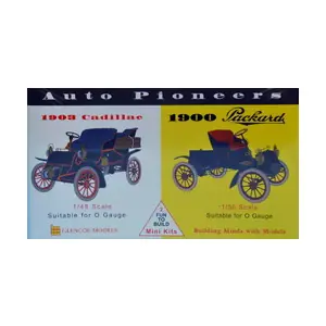 Model plastikowy - Pionierzy motoryzacji Auto Pioneers - 1903 Cadillac / 1900 Packard - Glencoe Models (2szt) Hit sprzedaży