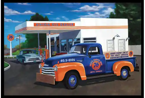 Model plastikowy - Samochód 1950 Chevy Pickup (Union 76) 1:25 - AMT1076 Obniżka ceny