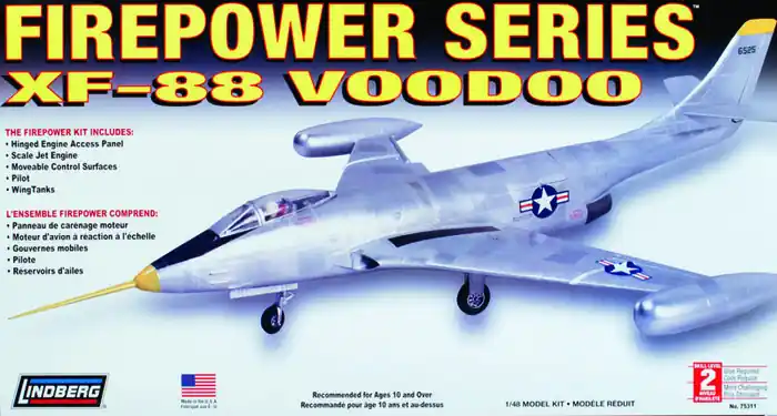 Obniżka ceny Model plastikowy Lindberg - Odrzutowiec XF-88 Voodoo