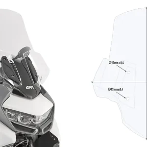 Givi 5132DT Szyba przezroczysta BMW C 400 GT (19-24) Nowość