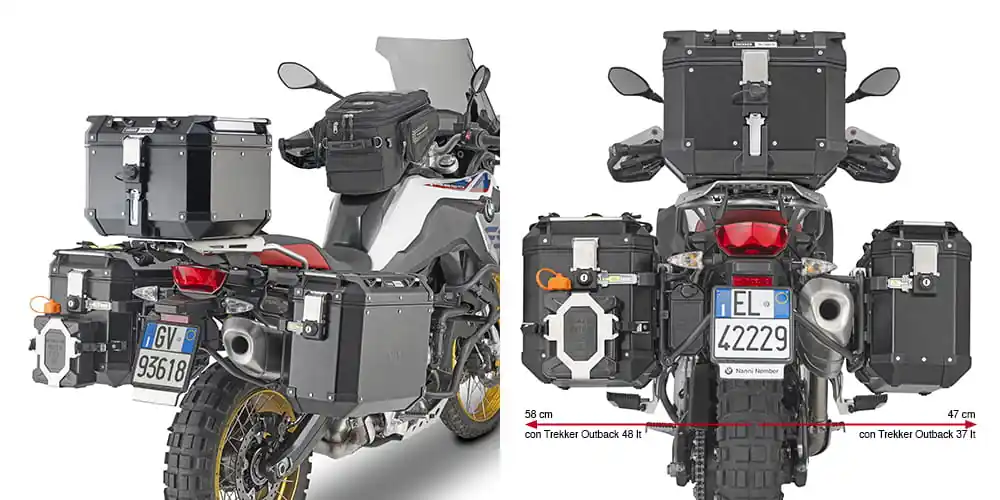 Oferta limitowana Givi PL5127CAM Stelaż kufrów bocznych BMW F 750 / 800 / 850 / 900 GS / Adventure (18-25) MONOKEY CAM-SIDE