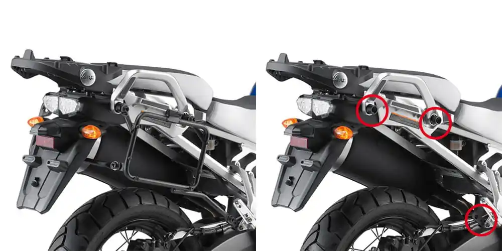 Givi PLR2119 Stelaż kufrów bocznych Yamaha XT 1200z/1200ze Super Ténéré (10-20), MONOKEY, RAPID Tylko do końca tygodnia