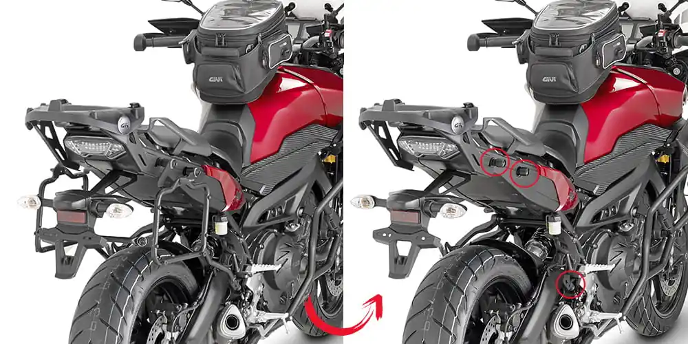 Givi PLR2122 Stelaż kufrów bocznych Yamaha MT-09 Tracer (15-17), MONOKEY, RAPID Darmowa dostawa