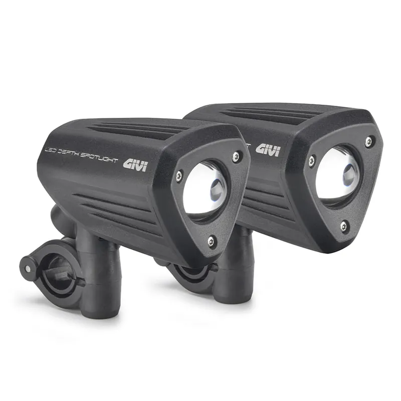 Tani Halogeny motocyklowe LED Givi S312 z pełnym okablowaniem