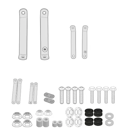 Kappa A6119AK Kit montażowy do szyby 440AK / 441AK Kymco Agility 50-125-150-200 R16+ (14-25) / Agility S 125 (22-25) Darmowy zwrot