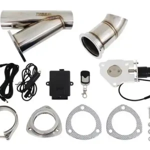 Elektryczna przepustnica wydechu 3.5" (89 mm) V-Band zestaw z przełącznikiem Wyjątkowa oferta