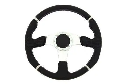 Kierownica sportowa PRO 350 mm czarna skórzana – offset 0 mm Wyjątkowa oferta
