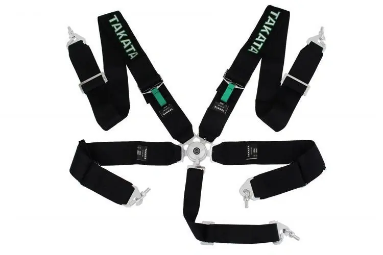 Pasy sportowe 5-punktowe 3" czarne – Takata Replica, harness Super okazja