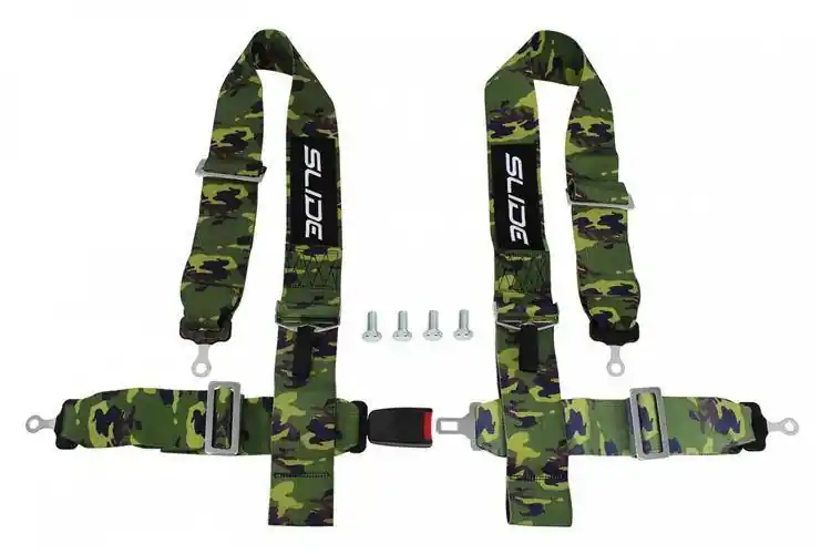 Dodaj do koszyka Pasy sportowe SLIDE 4-punktowe 3" camo