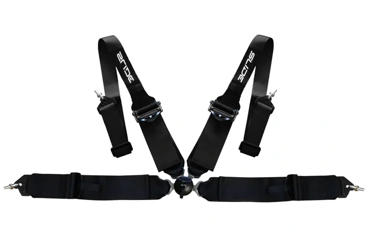 Dostępne od ręki Pasy sportowe SLIDE Quick 4-punktowe 2"+3" czarne