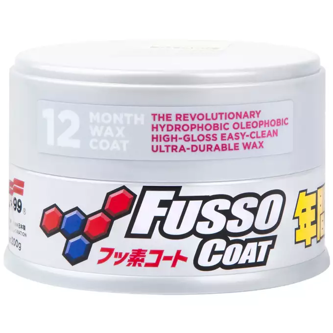 SOFT99 New Fusso Coat 12 Months LIGHT Wax – syntetyczny wosk o trwałości do 12 miesięcy 200g Niska cena