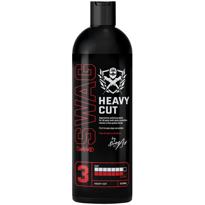 Swag Heavy Cut V.2 500ml - pasta polerska mocno tnąca, agresywne cięcie, dobre wykończenie Niska cena