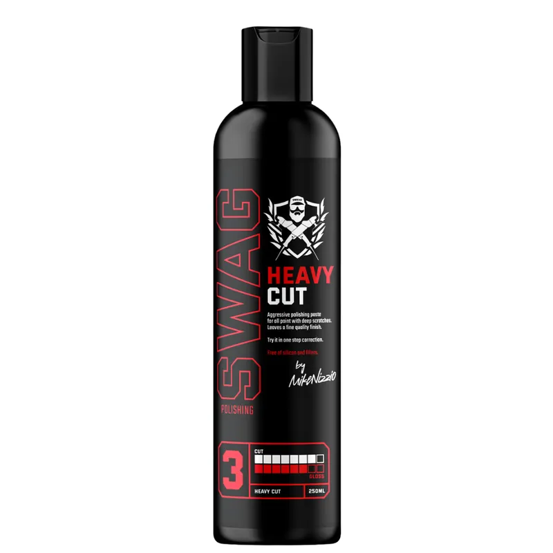 Swag Heavy Cut V2 250ml - pasta polerska mocno tnąca, agresywne cięcie, dobre wykończenie Łatwy zwrot