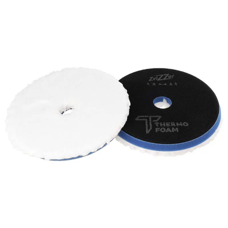 Zniżka ZviZZer Thermo Microfiber Pad Blue 140/20/130mm - mikrofibrowy pad polerski średni dla DA
