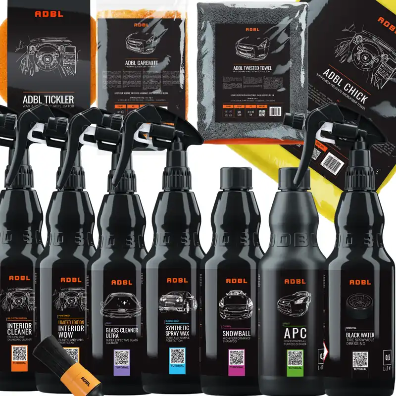 ADBL zestaw do pielęgnacji auta Premium! 12-elementowy Kup online