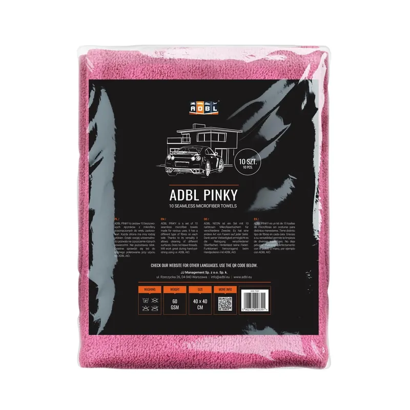 ADBL Pinky- zestaw 10 szt. bezszwowych mikrofibr Wyprzedaż