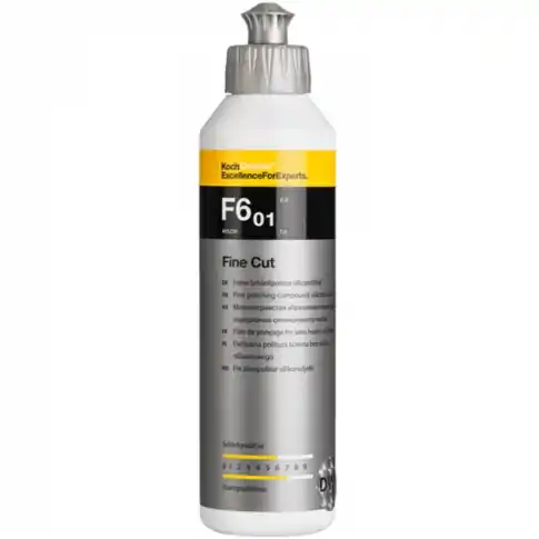 KOCH CHEMIE FINE CUT F6.01 250ml – DELIKATNA PASTA POLERSKA, USUWA ŚLADY PO MYJNI Szybka dostawa