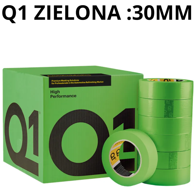 Wyprzedaż Q1 Taśma maskująca zielona30mm x 50m - wodoodporna