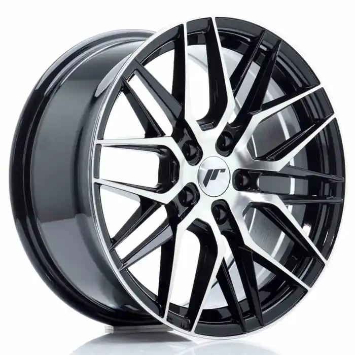 JR Wheels JR28 17x8 ET40 5x112 Gloss Black Machined Face Zniżka