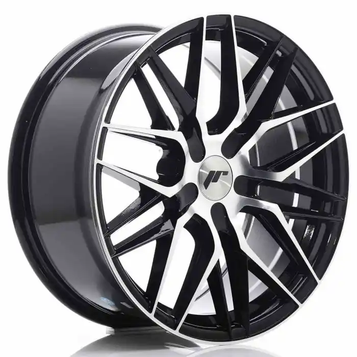 Dostępne od ręki JR Wheels JR28 18x8,5 ET20-40 5H BLANK Gloss Black Machined Face