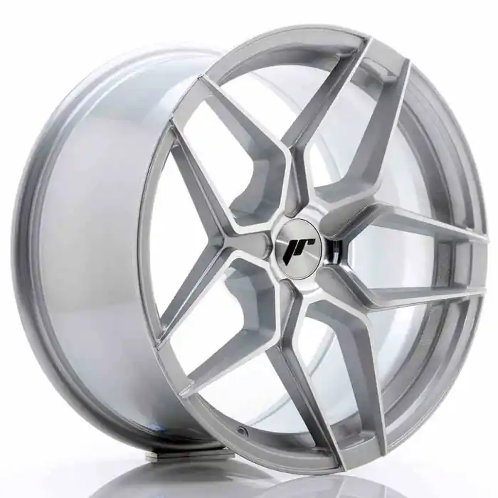 Premium JR Wheels JR34 18x9 ET20-42 5H BLANK Silver Machined Face