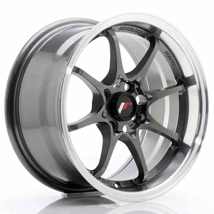 Super okazja JR Wheels JR5 15x8 ET28 4x100 Gun Metal w/Machined Lip