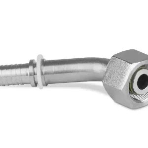 Końcówka do węża kolanko 45st. z nakrętką DN12 M24x1,5 stal nierdzewna AISI 316L SCN885 Oferta czasowa