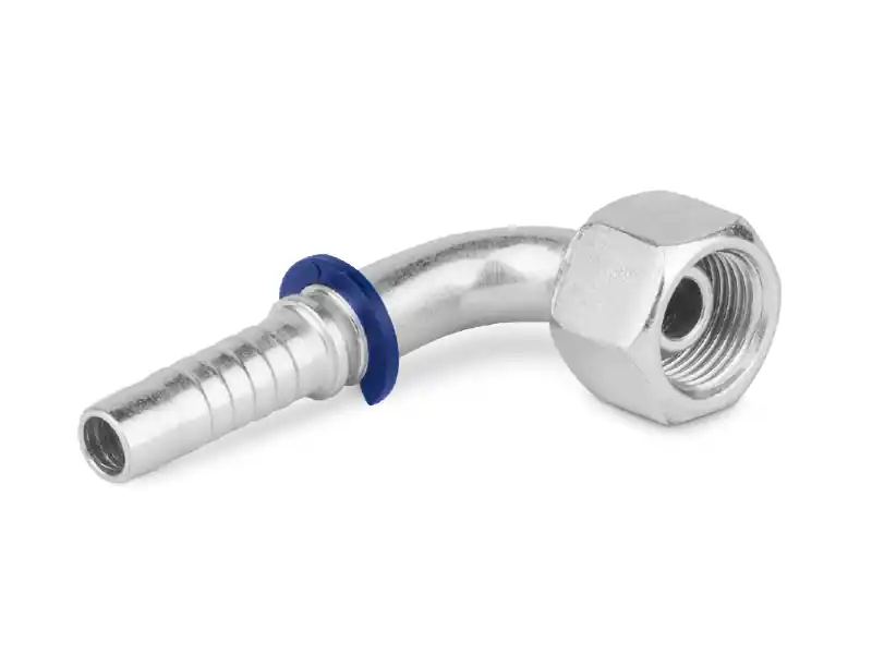 Nie przegap Końcówka do węża kolanko 90st. z nakrętką nakładaną DKR90 C12-10 G3/8” 0158-06-06