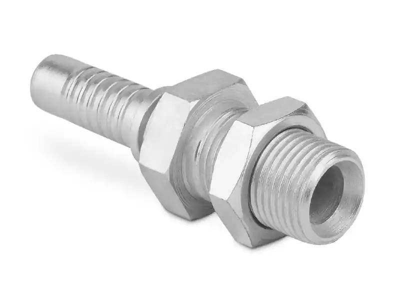 Najlepsza cena Końcówka do węża prosta grodziowa z gwintem zewnętrznym z przeciwnakrętką AGR-G C21-G-10 G3/8” G0350-06-06