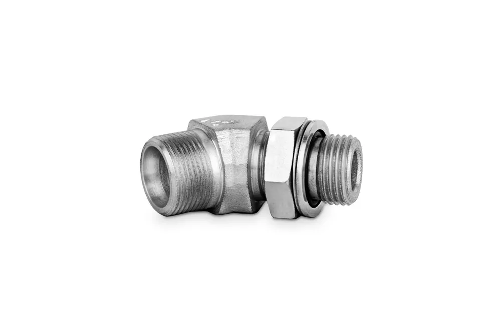 Korpus przyłączki kolankowej 45st z przeciwnakrętką 1/4”BSP-M14x1,5 6S 7630-06SR-1 (106414.1) Niska cena