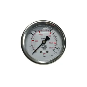 Kup teraz Manometr glicerynowy DN 63 0 - 250 bar przyłącze tylne 1/4"
