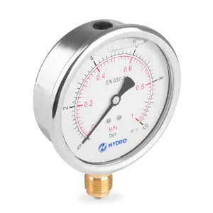 Manometr glicerynowy DN100 radialny 1/2” (0-10)bar M100RL1/2(0-10)H HYDRO Kup teraz